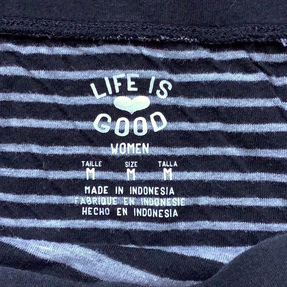 Life Is Good Wrap Striped Pattern Skirt Sz Medium - Picture 3 of 7